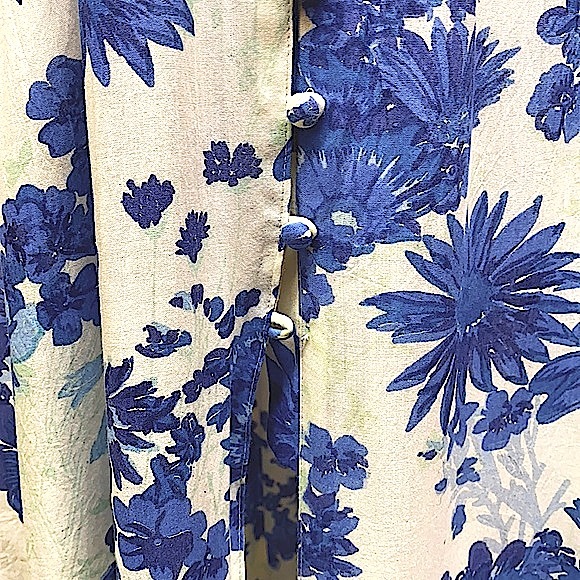 Z & L Europe Blue Floral Boho Maxi Dress - Picture 6 of 16